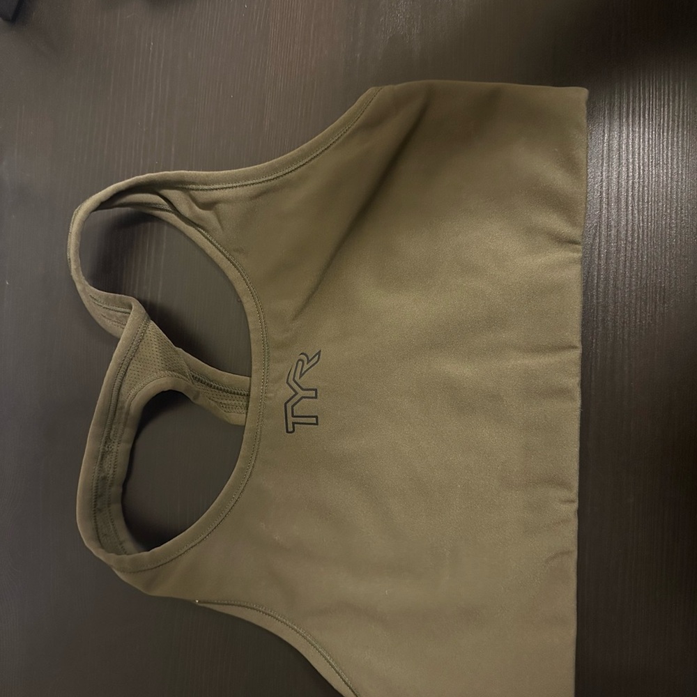 TYR Olive Green Sports Bra